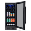 NewAir - 15” FlipShelf Wine and Beverage Refrigerator with Reversible Shelves