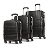 Bugatti - Budapest Hard Case Luggage 3 pcs Luggage Set PC/ABS - Black