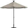 Above - Height Series 9 Feet Smart Umbrella with Remote Control, Wind Sensor, Solar Panel, LED Lighting - Spectrum Dove