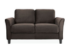 Lifestyle Solutions - Westin 2-Seat Curved Arm Microfiber Loveseat - Coffee