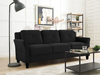 Lifestyle Solutions - Hartford Sofa Upholstered Microfiber Curved Arms - Black