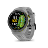 Garmin - Approach S70 GPS Smartwatch 42mm Ceramic - Black Ceramic Bezel with Powder Gray Silicone Band