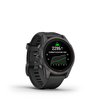 Garmin - epix Pro (Gen 2) Sapphire Edition 42mm Fiber-reinforced polymner - Carbon Gray DLC Titanium with Black Band