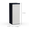 Frigidaire 6.5 Cu. ft. Retro Upright Freezer, Platinum Design, Manual Defrost, Dial Temprature (EFRF694)