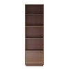 Linon Home Décor - Millett 1-Drawer Mid-Century Bookcase - Walnut