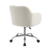 Linon Home Décor - Carvel Office Chair, Sherpa - Off-White