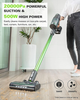 Greenworks - 24-Volt Stick Vacuum with 4ah Battery, Attachments, & Charger - Green