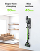 Greenworks - 24-Volt Stick Vacuum with 4ah Battery, Attachments, & Charger - Green