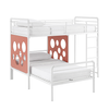 Walker Edison - Modern L-Shape Twin Bunk Bed - White