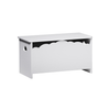 Walker Edison - Transitional Cloud-Detail Toy Chest - White