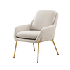 Walker Edison - Glam Accent Chair - Cream