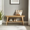 Walker Edison - Scandi Accent Bench - English Ash