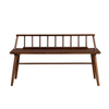 Walker Edison - Contemporary Low-Back Spindle Bench - Walnut