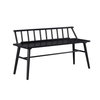 Walker Edison - Contemporary Low-Back Spindle Bench - Black
