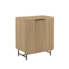 Walker Edison - Urban 4-Door Accent Cabinet - Coastal Oak