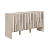 Walker Edison - Contemporary Art Deco Vertical Detail Sideboard - Ivory Oak