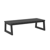 Walker Edison - Modern Solid Wood Outdoor Coffee Table - Black Wash