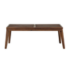 Walker Edison - Modern Acacia Wood Outdoor Coffee Table - Dark Brown