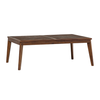 Walker Edison - Modern Acacia Wood Outdoor Coffee Table - Dark Brown