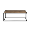 Walker Edison - Modern Parquet Rectangular Coffee Table - Parquet Veneer