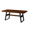 Walker Edison - Modern Bridge-Leg Dining Table - Dark Walnut