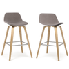 Simpli Home - Randolph Bentwood Counter Height Stool (Set of 2) - Mocha