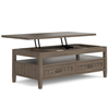 Simpli Home - Lev Lift Top Coffee Table - Smoky Brown