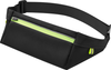 Insignia™ - Running Belt for Phone Screens up to 7" - Black/Neon Green