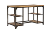 Linon Home Décor - Barlyn Four-Shelf Writing Desk - Weathered Driftwood