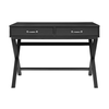 Linon Home Décor - Pierce 2-Drawer Campaign-Style Desk - Black
