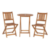 Flash Furniture - Martindale Indoor/Outdoor Acacia Wood Folding Table and 2 Chair Bistro Set in - Natural