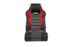 X Rocker - Flash LED Wired Audio Floor Rocker Gaming Chair - Black / Red