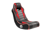 X Rocker - Flash LED Wired Audio Floor Rocker Gaming Chair - Black / Red