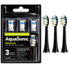 AquaSonic ProFlex Black Brush Heads - 3 Pack - black