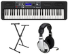 Casio CTS500 EPA 61 Key Keyboard with Stand, AC Adapter, Headphones, and Software - Black