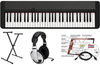 Casio CTS1BK EPA 61 Key Keyboard with Stand, AC Adapter, Headphones, and Software - Black