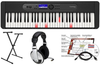 Casio LKS450 EPA 61 Key Keyboard with Stand, AC Adapter, Headphones, and Software - Black