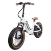 GoTrax - F5 Foldable Ebike w/ 45 mile Max Operatomg Range and 20 MPH Max Speed - White Gum