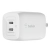 Belkin - Dual USB-C GaN Wall Charger with PPS 65W - White
