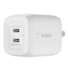 Belkin - Dual USB-C GaN Wall Charger with PPS 45W - White