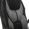 Serta - Amplify Work or Play Ergonomic High-Back Faux Leather Swivel Executive Chair with Mesh Accents - Black and Gray