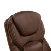 Serta - Upholstered Back in Motion Health & Wellness Office Chair with Adjustable Arms - Bonded Leather - Chestnut Brown