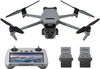 Geek Squad Certified Refurbished DJI Air 3 Fly More Combo Drone and RC 2 Remote Control with Built-in Screen - Gray