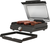 Ninja - Sizzle Smokeless Countertop Indoor Grill & Griddle with Interchangeable Grill and Griddle Plates - Gray/Silver