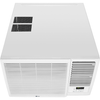 LG - 1,000 Sq. Ft 18,000 BTU Window Mounted Air Conditioner with 12,000 BTU Heater - White