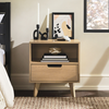 Walker Edison - Mid-Century Modern 1-Drawer Angle-Leg Nightstand - Riviera