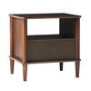 Walker Edison - Transitional 1-Drawer Spindle-Leg Nightstand - Walnut