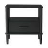 Walker Edison - Transitional 1-Drawer Spindle-Leg Nightstand - Black