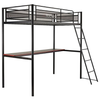 X Rocker - HQ Gaming Bunk Bed with Built-In Shelving, Twin - Black