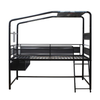 X Rocker - Contra Mid-Sleeper Gaming Bed with TV Mount, Twin - Black